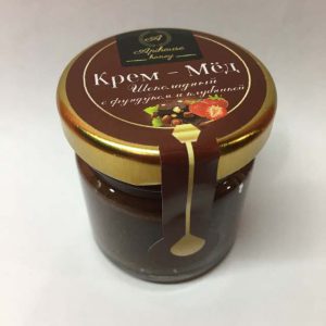 Крем Мёд Шоколадный с Фундуком и Клубникой - ApiHouse 🍫🍓🌰🍯😋